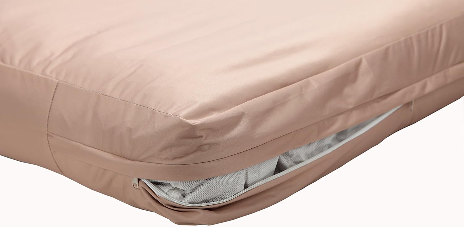 Dog Bed Liner - USA Based - Premium Durable Waterproof Heavy Duty Machine Washable Material with Zipper Opening - 2 Year Warranty - Large - Tan : Pet Supplies