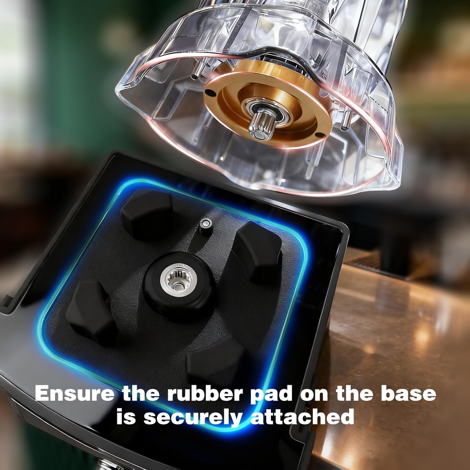 VONCI 2200W Commercial Blender With Sound Enclosure, 135OZ Large Capacity Quiet Blender For Smoothies, Heavy Duty Industrial Blenders For Restaurant, Perfect For Kitchen, Ice Crush, Milk Shake, Fruits - Image 8