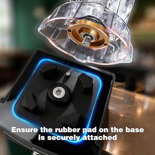 Miniatura 8 de VONCI Licuadora comercial de 2200 W con recinto de sonido, licuadora silenciosa de gran capacidad de 135 onzas para batidos, licuadoras industriales