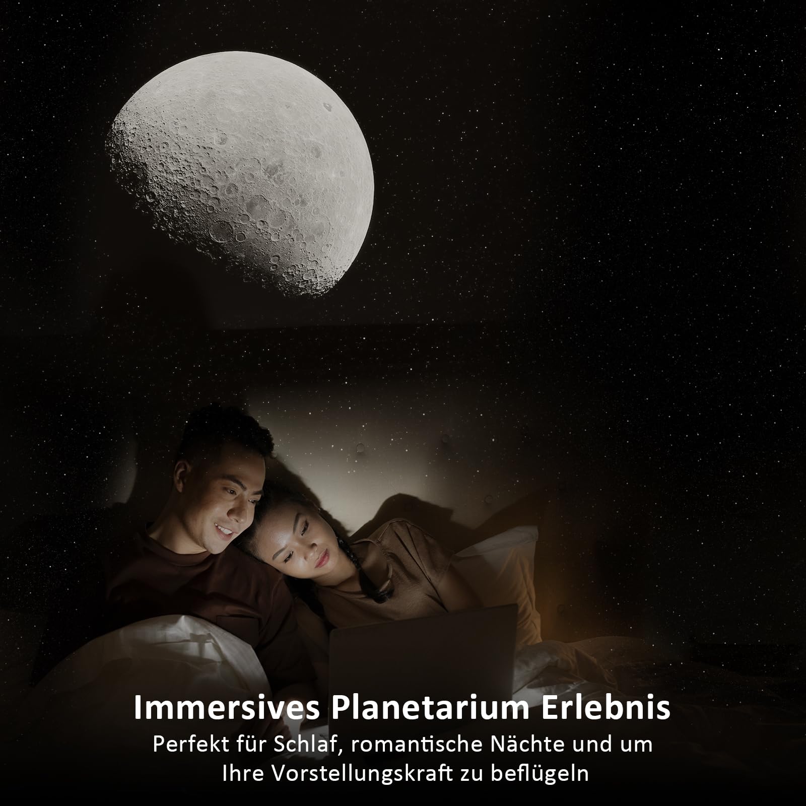 YUNRAY Sternenhimmel Projektor, Galaxy Projektor Planetarium Kinder Erwachsene Sternenprojektor Weltraum Nachtlicht Projektor mit 2 Discs & Timer, Creative Lighting für Weihnacht Geschenk