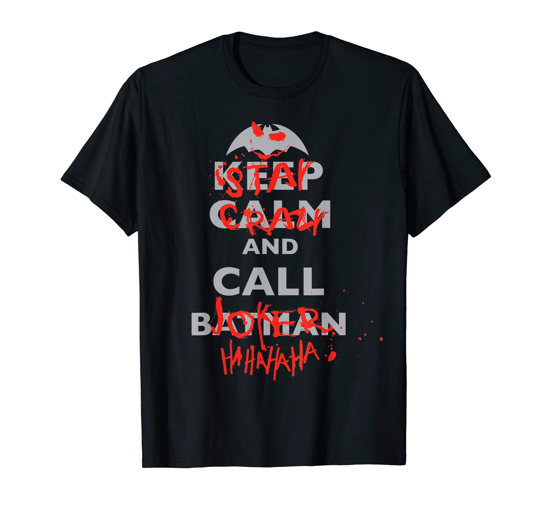 DC ComicsDC Joker Text Stay Crazy T-ShirtOEKO-TEX STANDARD 100