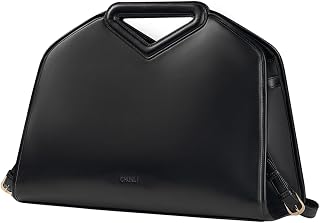 CHUNLI 16 Inch Laptop Bag for Women, Waterproof Tote Computer Bag for Work Business, PU Leather Briefcase Purses Handbag