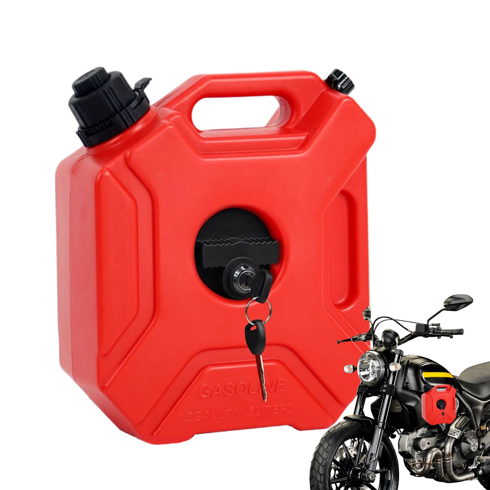 Fermeture sécurisée pour ce bidon huile moteur 5L idéal pour le camping