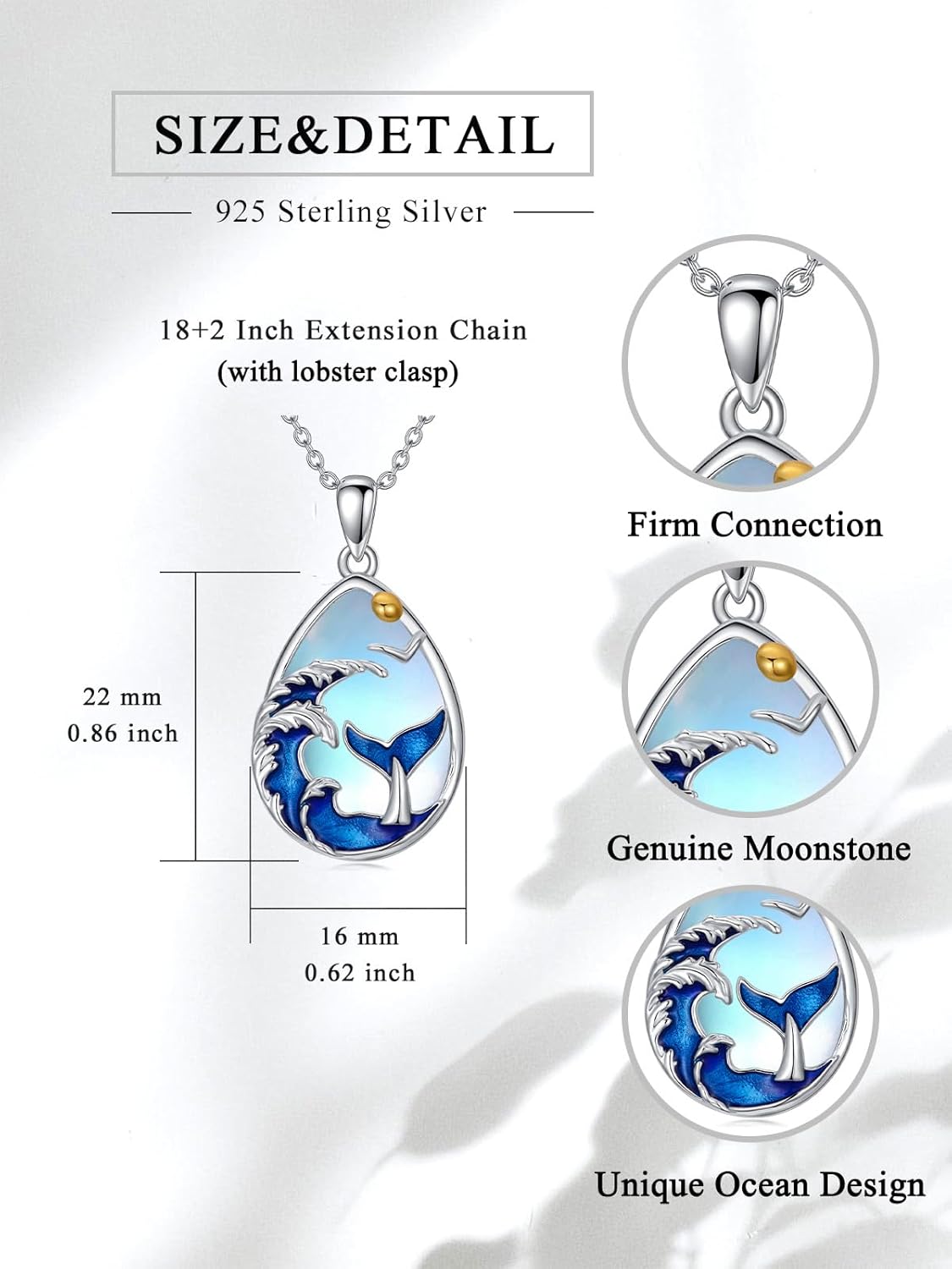 925 Sterling Silver Animal Necklace for Women, Cat/Axolotl/Butterfly/Turtle/Giraffe Pendent Necklace, Cute Animal Jewelry Gifts for Daughter Mom Sister(with Gift Box)