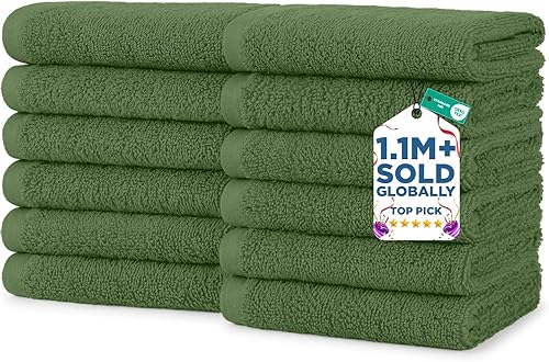 Vista 18 de DAN RIVER Juego de 4 toallas de baño, 27 x 54 pulgadas, 100% algodón, más grandes y ligeras, de secado rápido, súper suaves y absorbentes, toallas