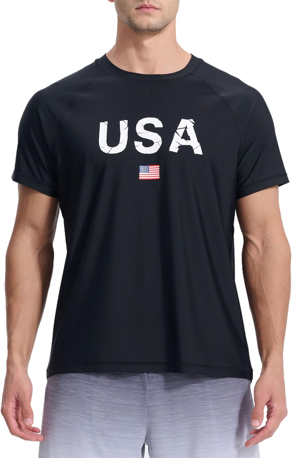 Men's Swim Shirts Rash Guard UPF 50+ UV Sun Protection T-Shirt Quick Dry Fishing Beach T Shirts