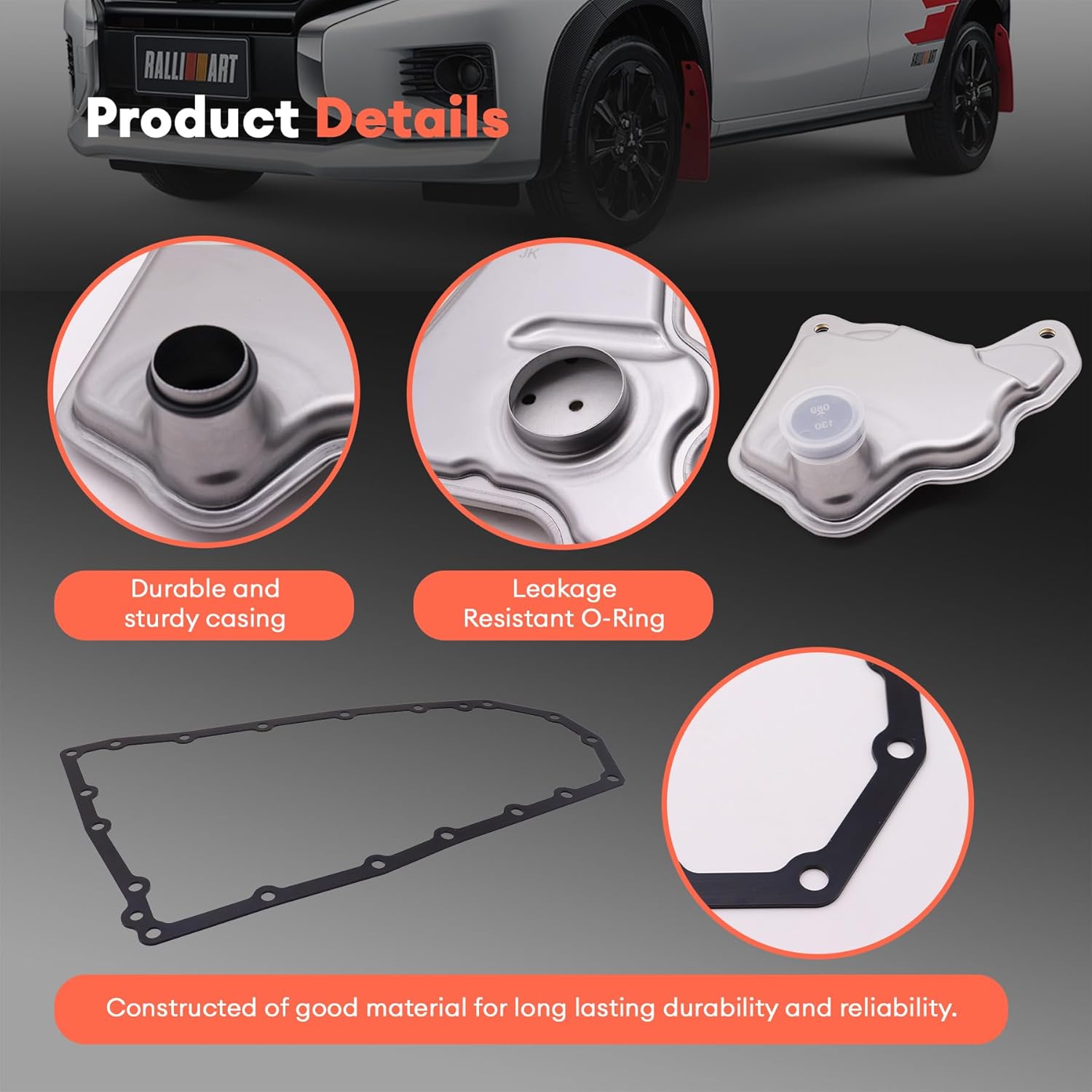 TRANSPEED JF017E Auto Transmission Oil Filter & Gasket Kit Replace 31728-28X0A 31726-3JX0A 3172628X0A for Nissan Altima Juke Rogue NV200 INFINITI QX50 2016 On