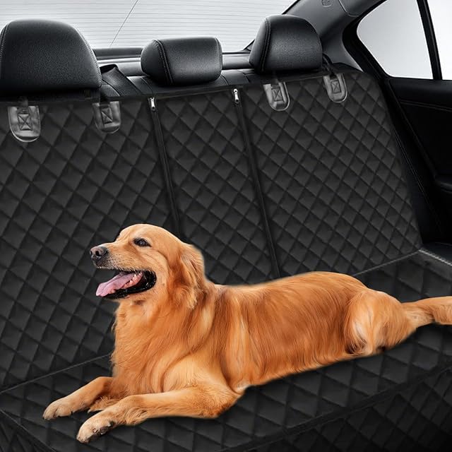 Foto 7 de 7 de Shenkon Tech Funda Perros Coche,Protector de Asiento Trasero de Piel Antiadherente para Mascotas