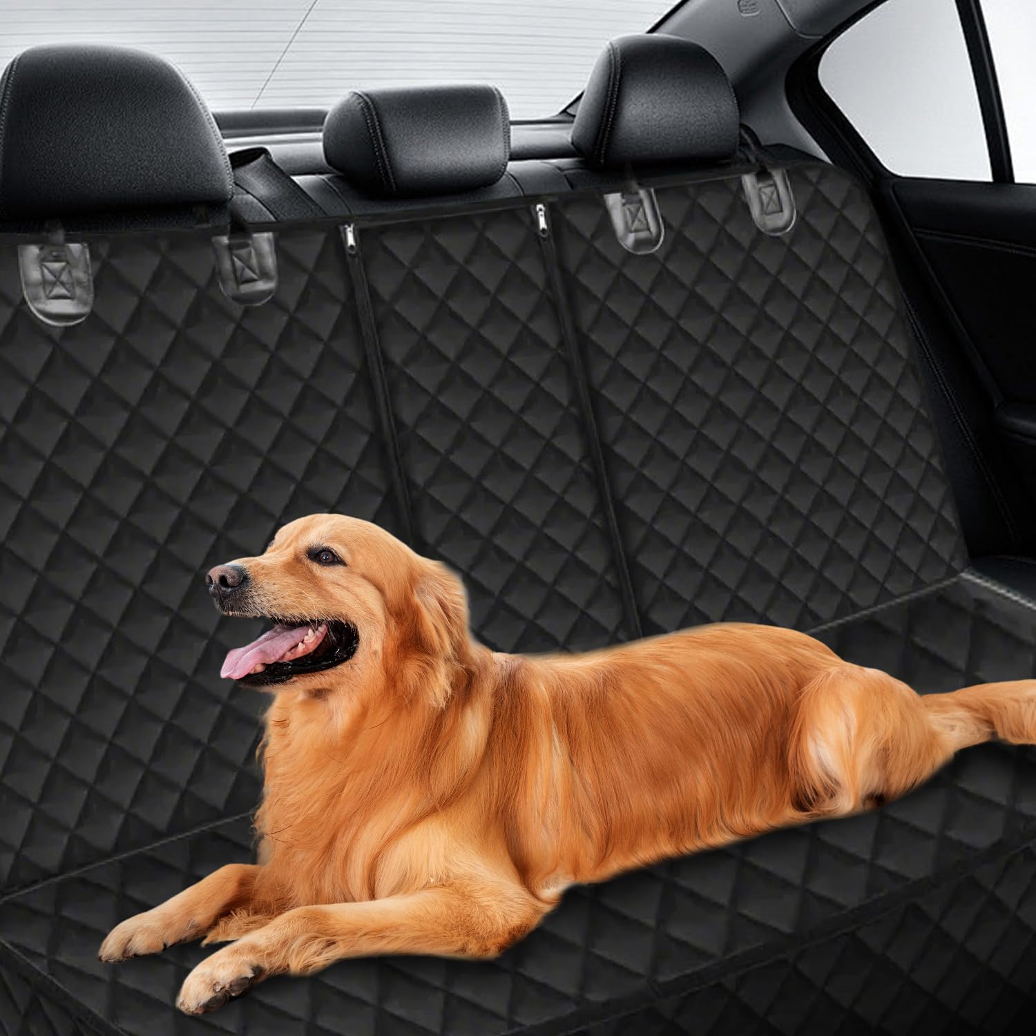Coperta per cani per auto, sedile posteriore per cani, adatta per animali domestici e impermeabile, universale, protezione interna per auto, furgone, SUV – ideale per bambini e animali