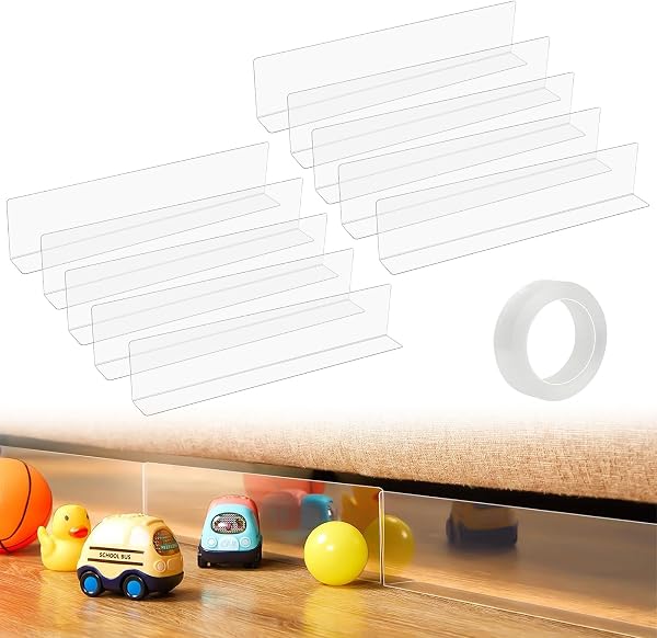 DBREAKS 10 sztuk blokerów zabawek do mebli 40 x 8 x 4 cm przezroczysta taśma klejąca