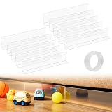 DBREAKS 10 sztuk blokerów zabawek do mebli 40 x 8 x 4 cm przezroczysta taśma klejąca