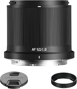TTARTISAN AF 50mm F1.8 Neo Z Full Frame Lens for Nikon Z Mount Cameras | Ultra-Lightweight Design, STM Stepping Motor, Supports Eye/Face Recognition, 0.48m Close Focus, Extensive DIY customization