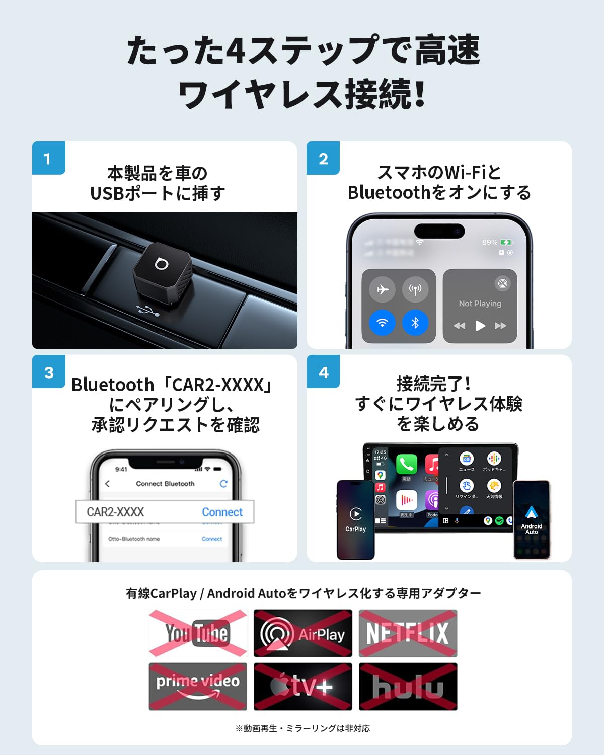 Amazon.co.jp: 【公式】OTTOCAST オットキャスト Mini Pot ワイヤレス