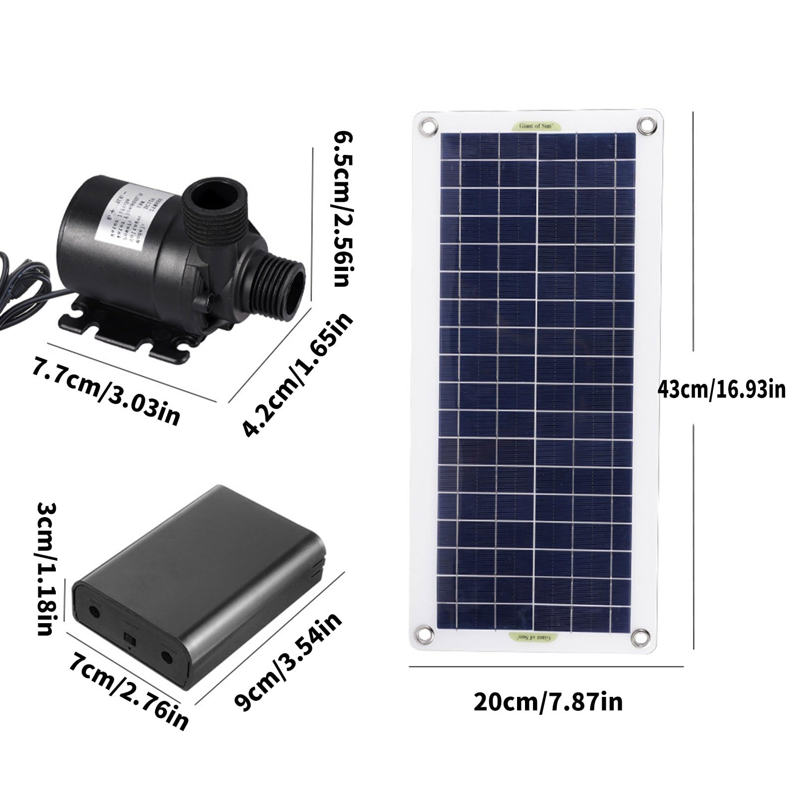 Pratica testa della pompa dell'acqua solare 100 W pannello solare basso design accessorio per laghetti di pesce cascate idroponica Power Pond