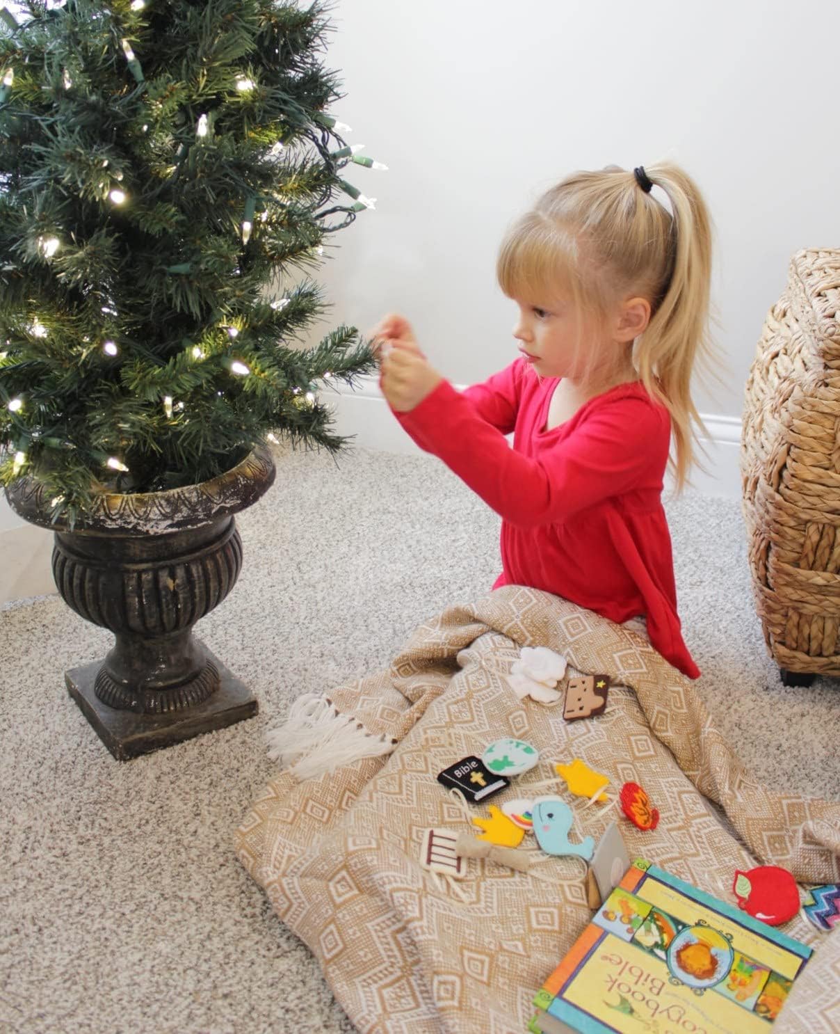 DIY Felt Jesse Tree Advent Ornament Kit corresponding with The Jesus Storybook Bible (Book not Included)