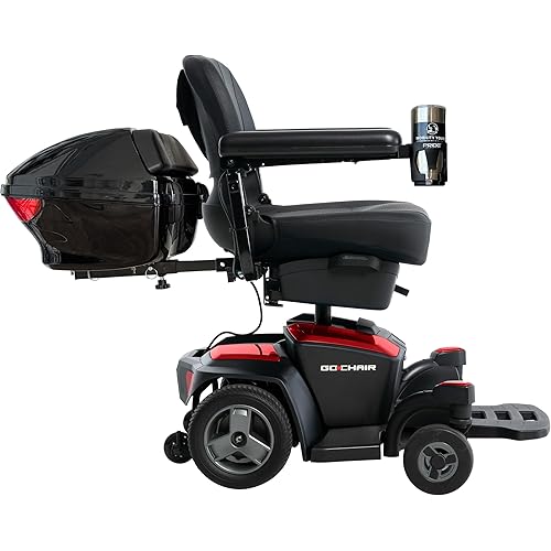 Pride Mobility Go Chair Electric Wheelchair Plus Mobility Yours Accessories, 20Ah Batteries, 300 lbs. Wt Capacity, Portable Power Wheelchair for Adults,18" or 20" Wide Seat, Ext Warranty