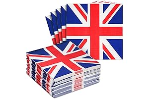 Juvale 100-Pack British Union Jack Flag Napkins