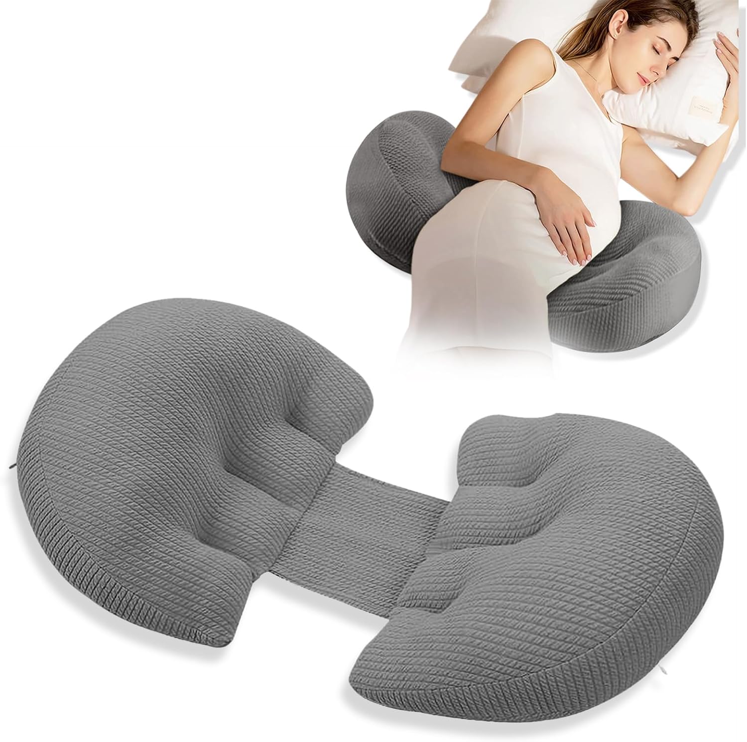 QGS Goods UShaped Maternity Pillow Multifunctional Pregnancy