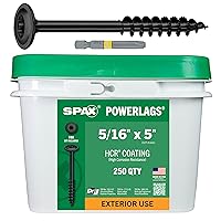 Vista 34 de SPAX Tornillos de retraso de madera estructural con cabezal de arandela exterior de 1/4" x 2-1/2", broca Torx T-Star (50 EA) incluida, resistente a