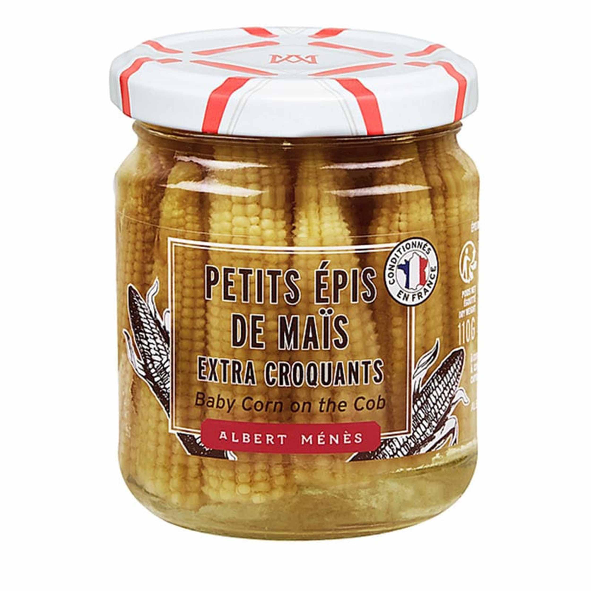 Epis de Maïs Extra Croquant - Un Plaisir à Grignoter ou un Délice à Ajouter à vos Plats - Idéal pour un Délicieux Apéritif Salé - Savoir-Faire Artisanal et Français - 110 g - Albert Menes