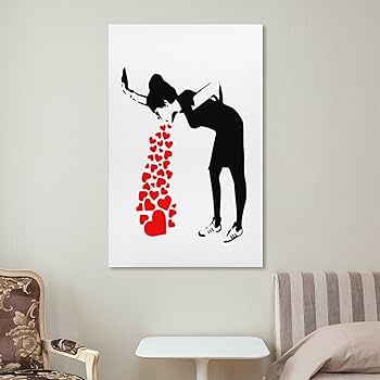 バンクシーポスターBanksy poster「逆立ちする女性」 バンクシー