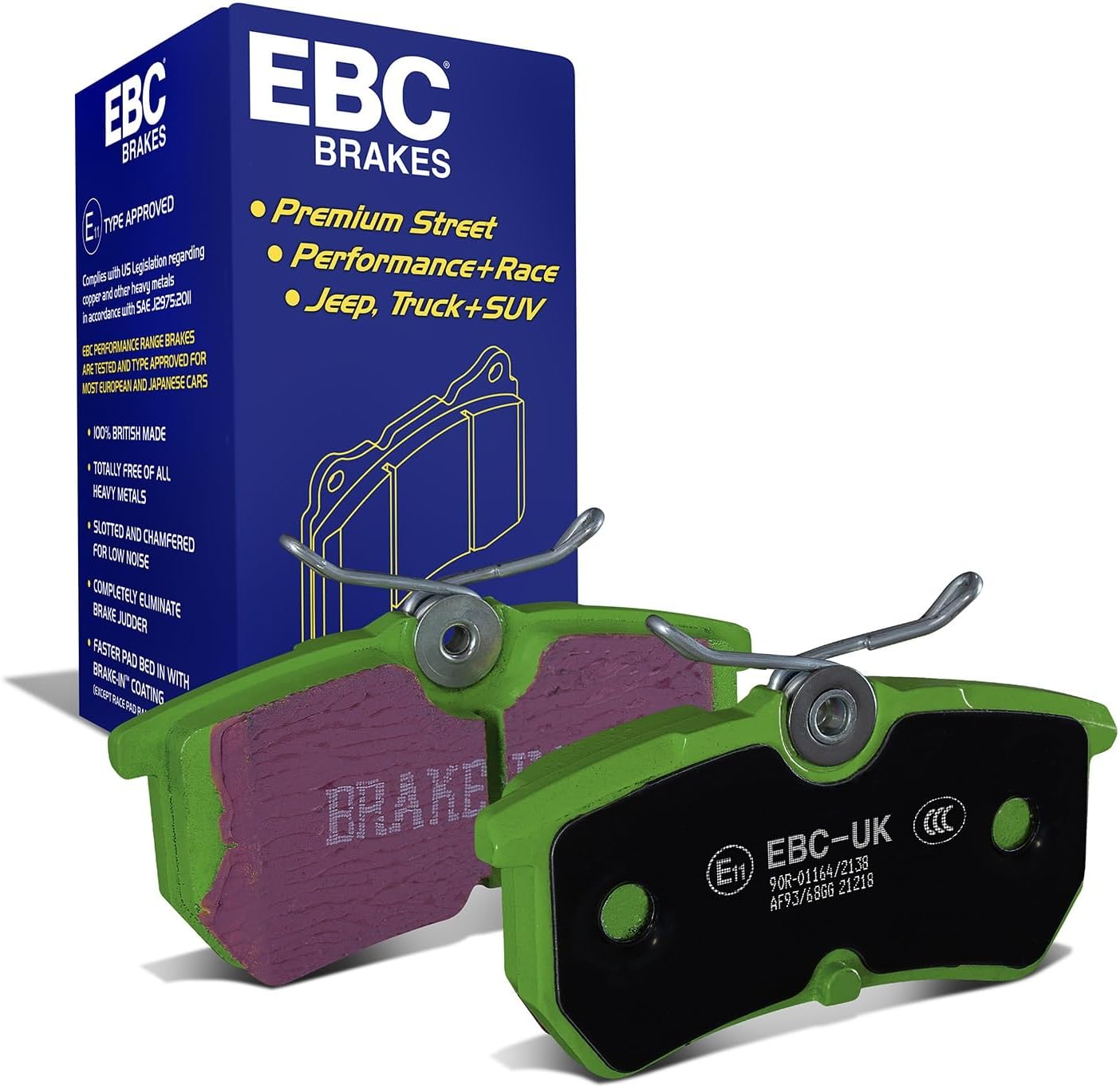 EBC Brakes DP21218 Greenstuff 2000 Series Sport Brake Pad