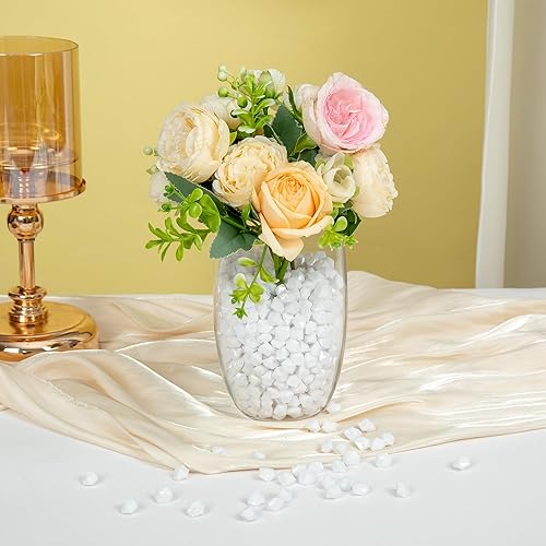 Miniatura 5 de 800 rocas de hielo acrílicas blancas  Relleno de jarrón para decoración del hogar y centros de mesa, perfecto para decoración de mesa y estilo de
