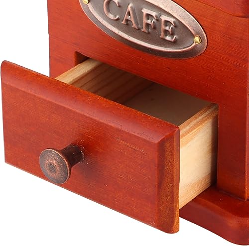 Miniatura 7 de Molinillo de café manual, molinillo de granos de café, molinillo de café clásico resistente al desgaste, molinillo de mano de madera, manivela