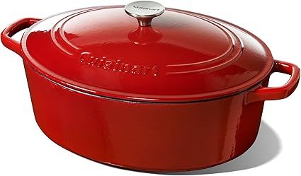 Cuisinart 7 Quart Oval Casserole, Red Gradient