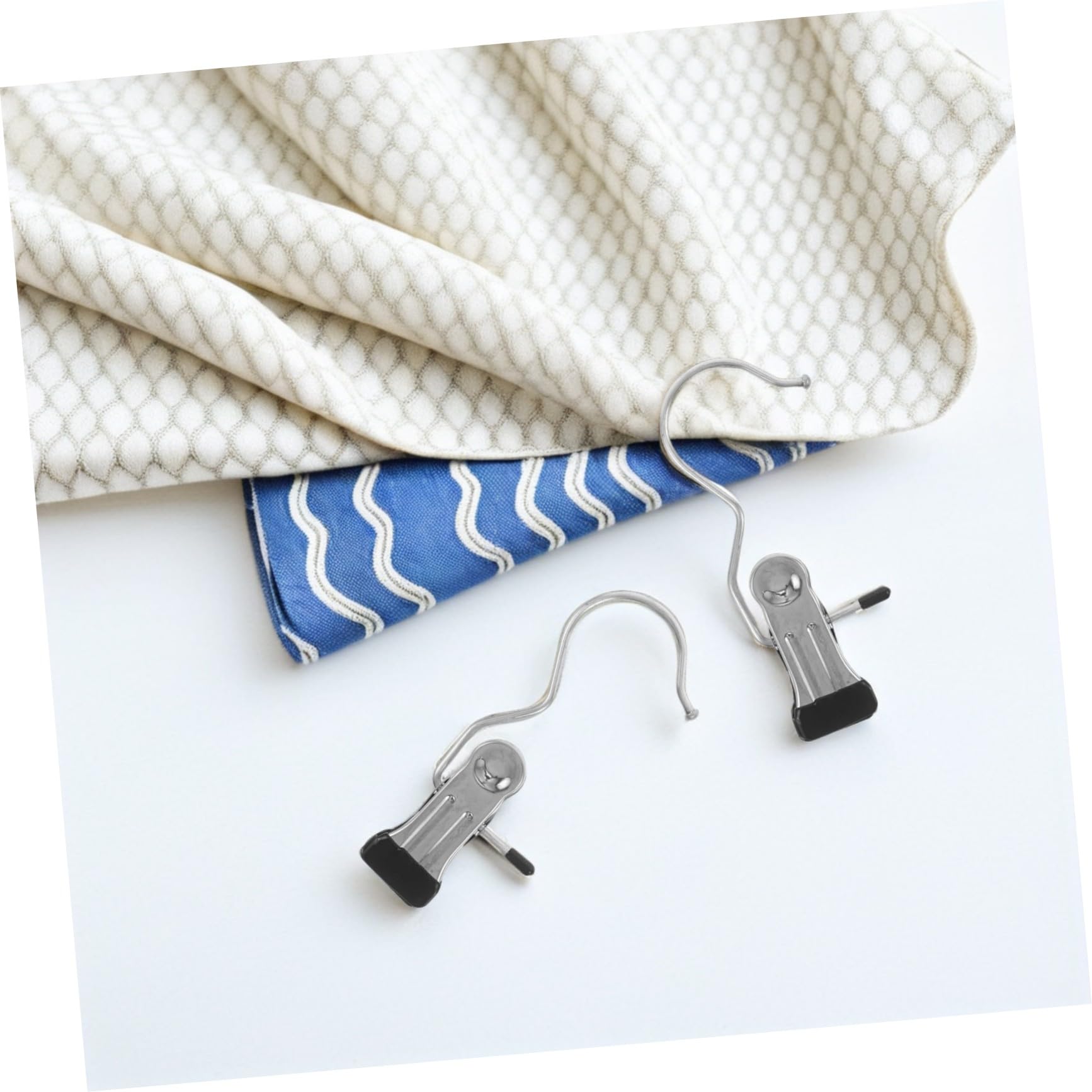 Molletta per Abiti in Acciaio Inox 80 Pezzi Argento | Clip per Grucce, Organizer per Armadi, Resistente All'usura, Salvaspazio