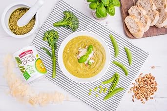 Baxters Super Good Pea, Broccoli & Basil Pesto Soup, 400 g | Rich Flavour, No Artificial Preservatives, Quick & Easy Meal, Gluten Free, Packed with Nutrients