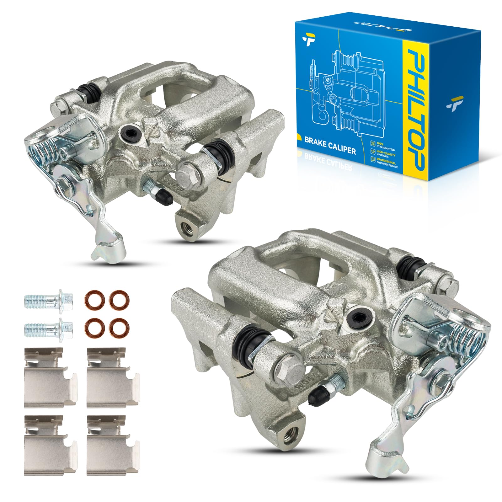 PHILTOP Rear Brake Caliper Fit for Volkswagen Jetta 2011-2014