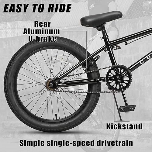 Miniatura 3 de Freestyle BMX Bike, 18 20 Inch Kids Bicycle for 5-13 Years Old Kids and Beginner Level Rider, Multiple Colors