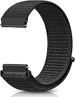 Vista 1 de 18mm Nylon Sport Quick Release Watch Bands Compatible with Garmin Venu 4 41mm/3S 41mm/Venu 2S/Vivoactive 4S/Vivomove 3S/Active S/Forerunner Dark