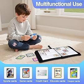 30 Pack 540 Pocket Binder Pages - Double-Sided 9 Pocket Trading Card Sleeves for 3 Ring Binder, Clear Plastic Pages for Sport and Game Cards