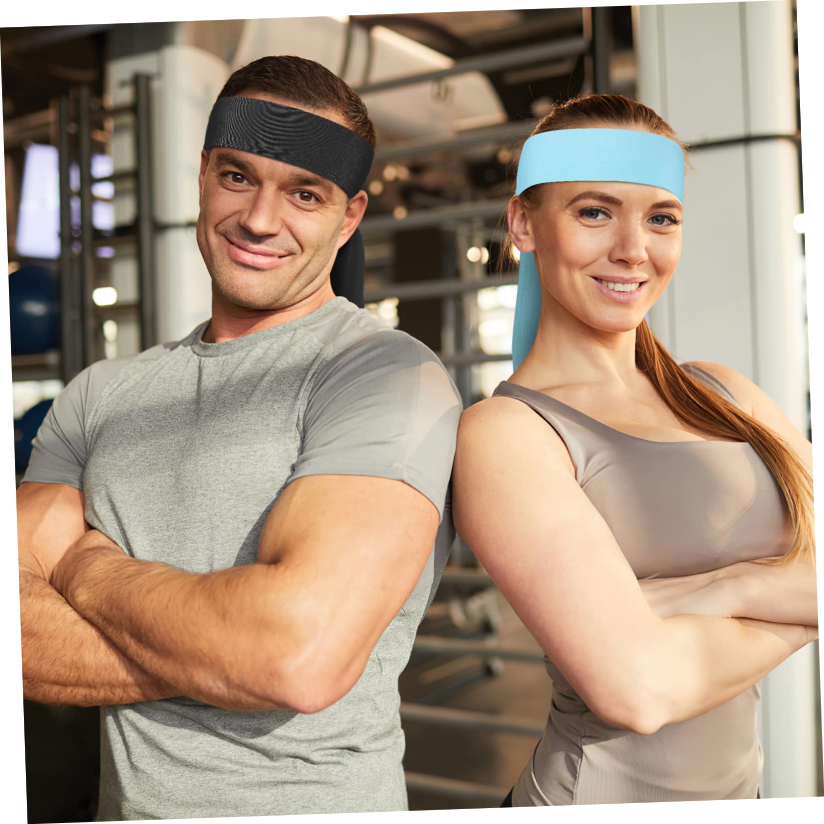 YARNOW Fasce per Chioma Sportive 15 Pezzi, Tessuto Elastico e Regolabile, Leggere e Confortevoli per Workout e Sport