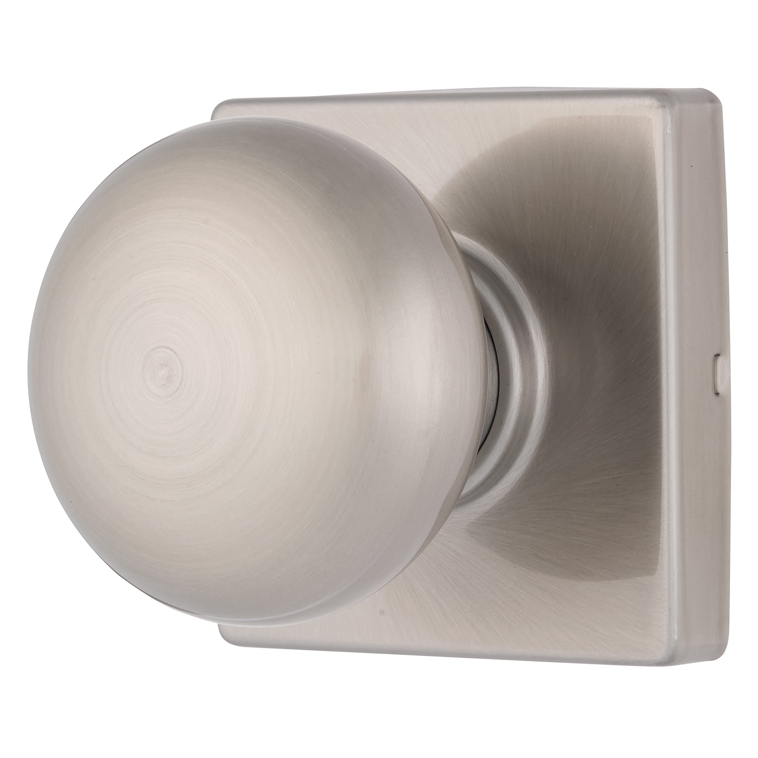 BRINKSContemporary Non-Locking Interior Ball Door Knob, Satin Nickel - Designed for Sleek and Modern Homes and Blends Seamlessly with Interior Décor
