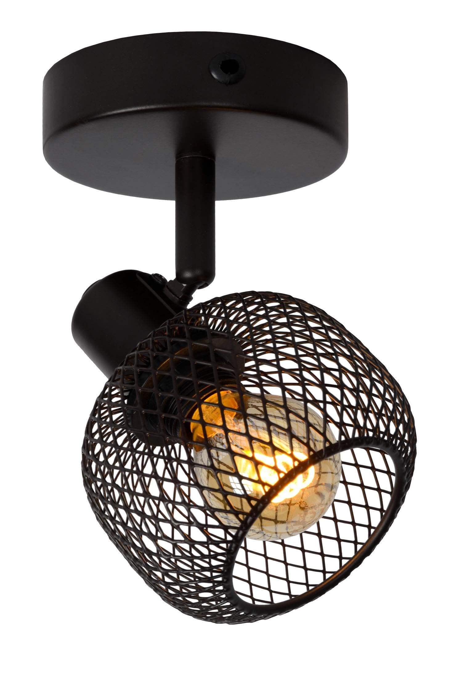 Spot plafond E14 Lucide Maren noir solution idéale pour couloir sombre