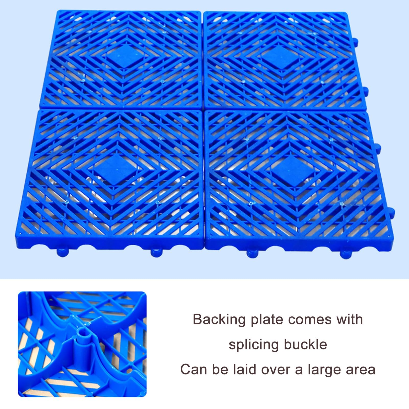 Pallet in Plastica per Stoccaggio in Cantina, Bancali con Griglia di Ventilazione Impermeabile in HDPE, Pallet Leggeri e Impilabili, per Garage, Supermercati, Seminterrati(50x50x3cm/20x20x1.2in)