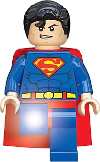 LEGO- Superman DC Superheroes-Linterna con Pilas y Temporizador de 30 Minutos, Color Azul, Box Size: 27.6 X 15.9 X 14.1cm [h x w x d] (IQLGL-TOB20T)