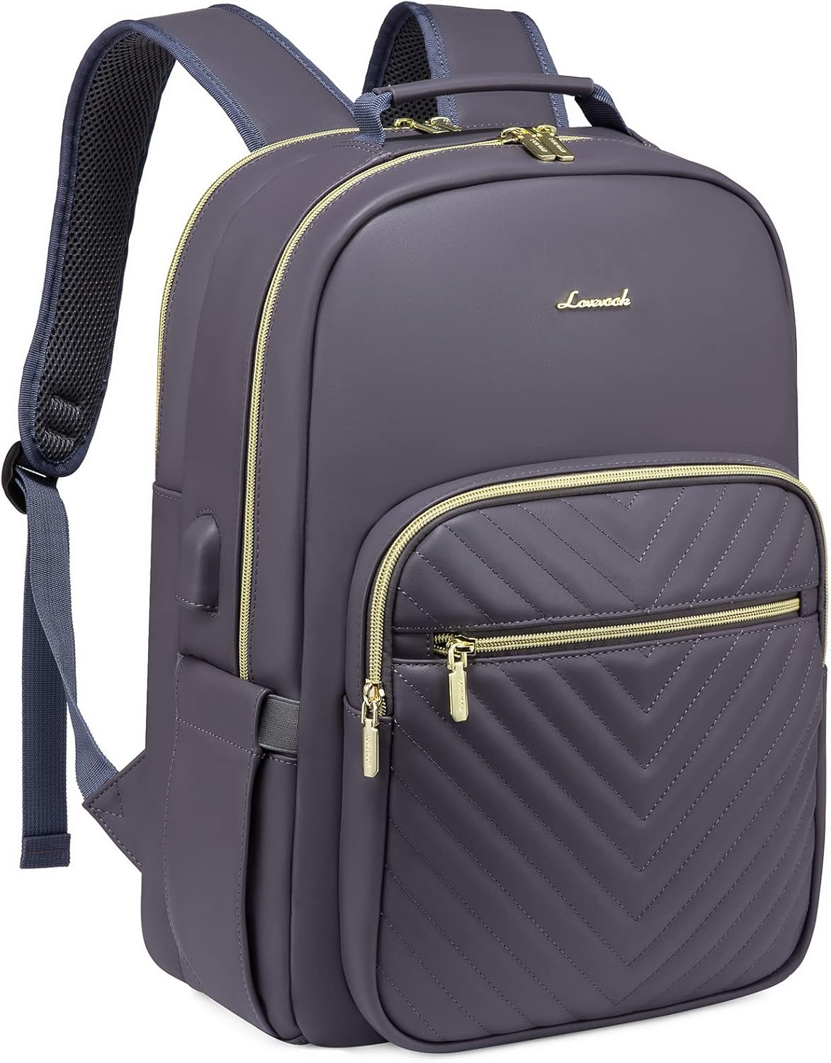 LOVEVOOK Laptop Backpack for Women, Fashion Leather