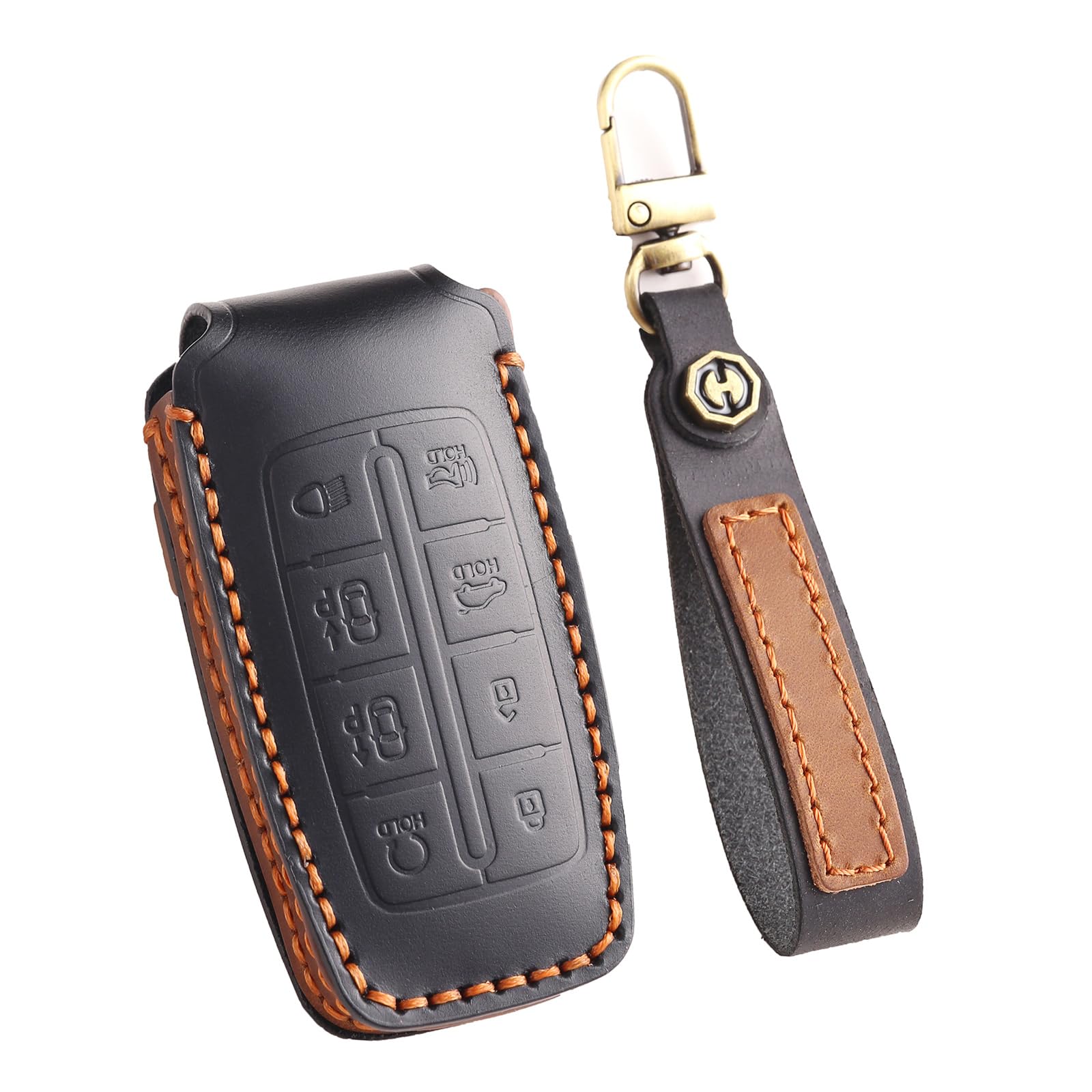 Coque clé Genesis G80 GV70 protection noire boutons effacés solution