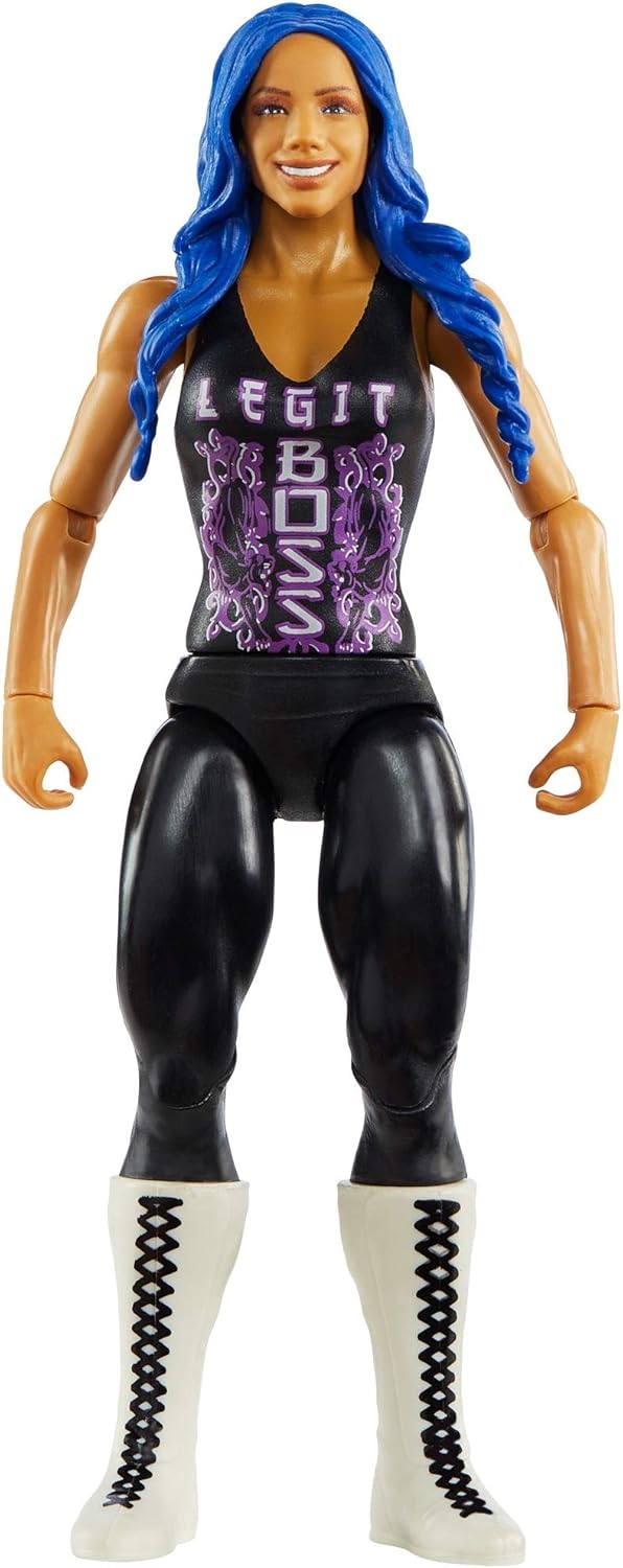 WWE Sasha Banks Basic Series #112 Action Figure in 6-inch Scale with Articulation & Ring Gear