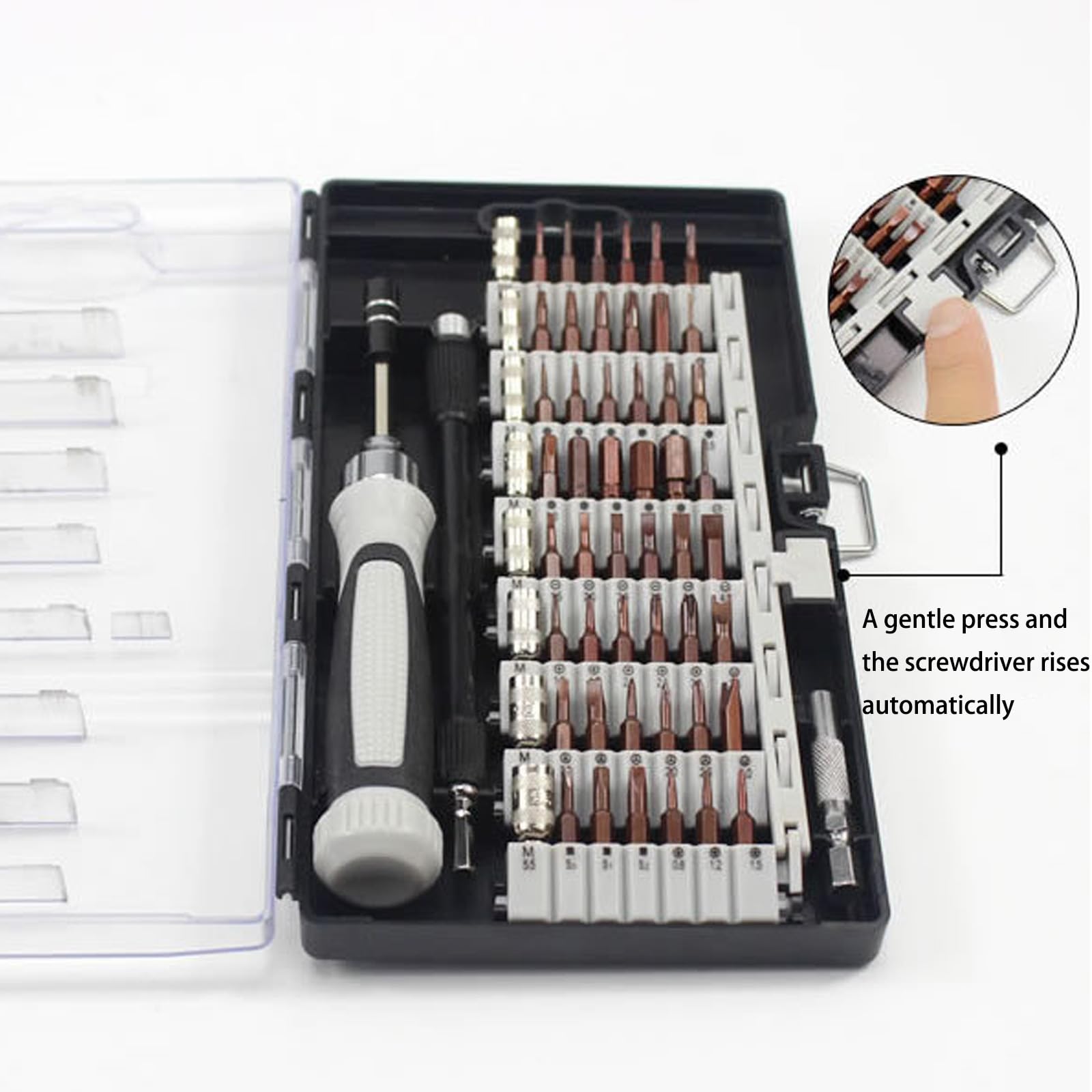 Set di cacciaviti in acciaio aggiornato con punta precisa per riparazione di smartphone e computer portatili con impugnatura comoda e kit di cacciaviti in acciaio