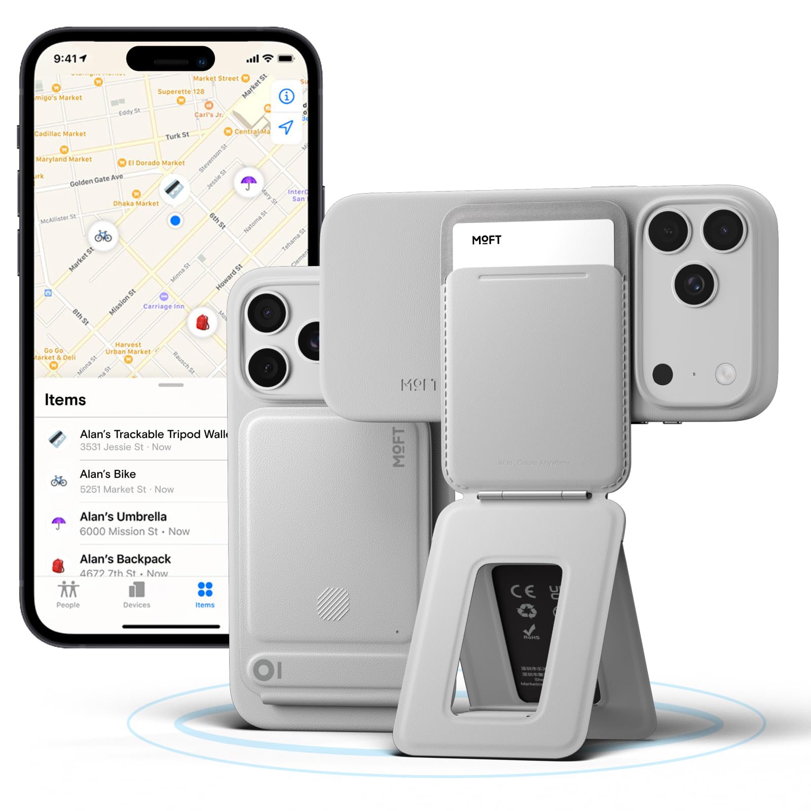 Amazon.co.jp: MOFT【公式直営店】8-in-1多機能スタンド 紛失防止 
