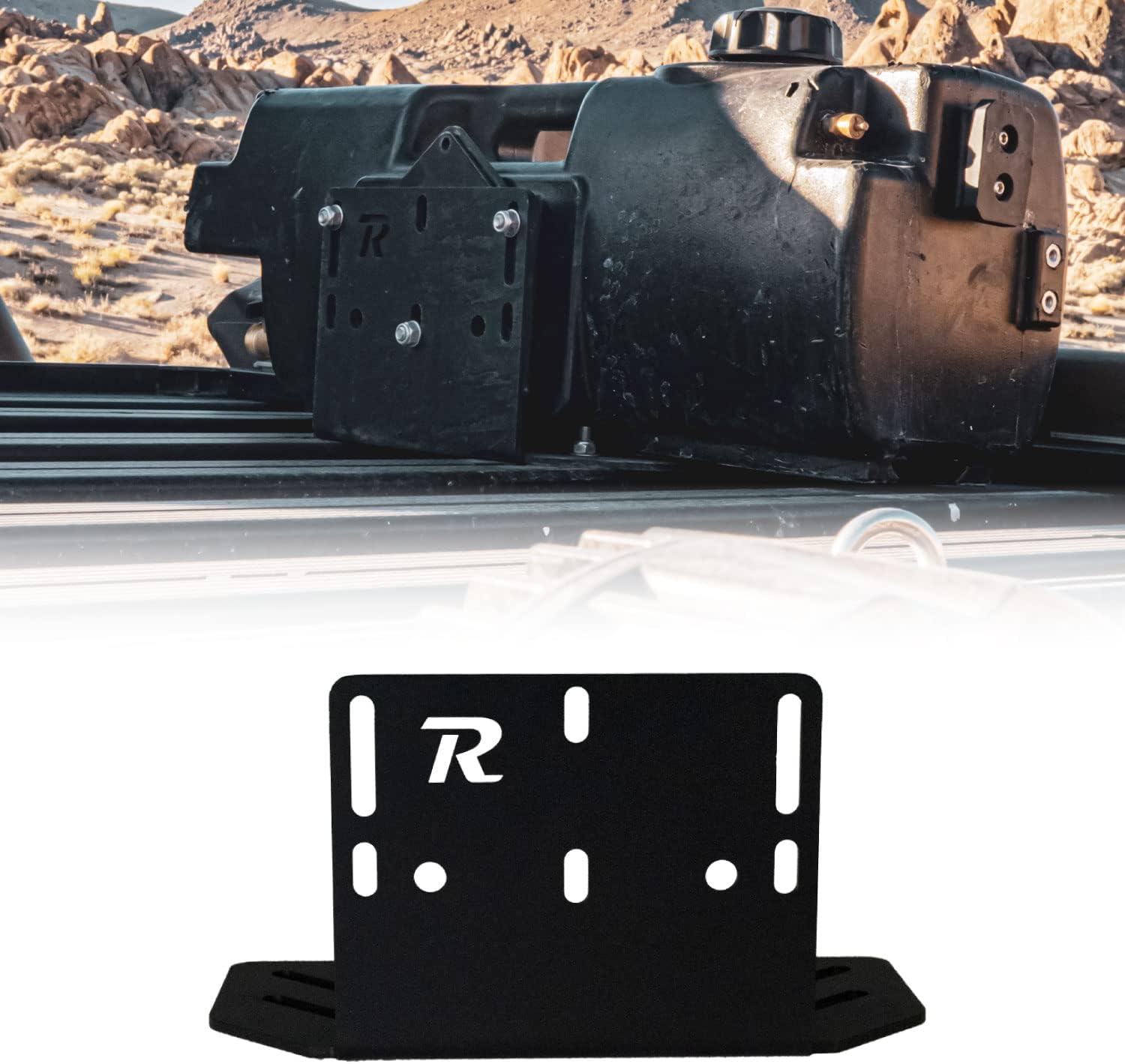 Rago Fabrication WaterPORT Roof Rack Mount | Universal Slots | Holds WaterPORT Day Tank | Compatible with Various Racks | Made in The USA