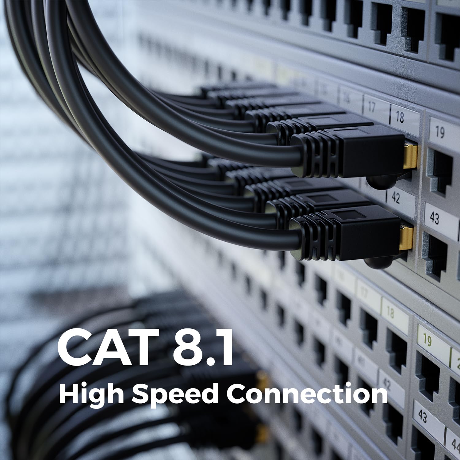 deleyCON 15m CAT 8.1 Outdoor per Esterno (40 Gbit/s, 2000 MHz, Schermatura S/FTP, Rame) RJ45 Connettore Ethernet LAN DSL Patch - Resistente alle Intemperie - PC, TV, Telecamera, PoE, Campeggio
