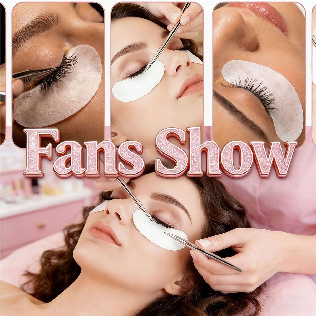 100 Pairs Professional Under Eye Pads Gel Lash Extensions, Premium Hydrogel Patch Gel Pad Beauty Makeup Tool for Under Eyes Eyelash Extension (Pink 50pcs)