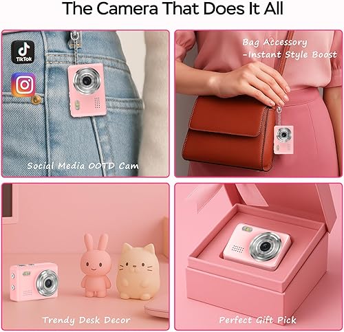 Miniatura 8 de Mini cámara grabadora de video HD 1080P, videocámara digital con llavero con tarjeta de 64 GB, pantalla HD de 0.96 pulgadas, batería de larga