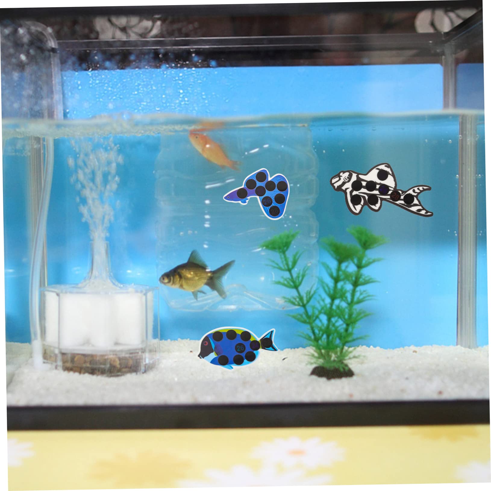 Toddmomy 45stücke Temperaturmessgeräte Für Aquarien Hochpräzise Thermometeraufkleber Mit Farbwechsel Für Wassertemperaturüberwachung Fischbecken Für Aquarien Und Einfache Anwendung